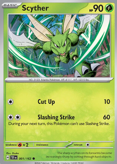 #001 Scyther  Temporal Forces