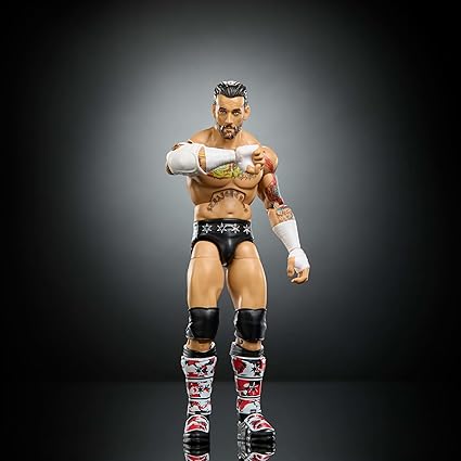 WWE Elite Collection CM Punk with Swappable Hands & Ring Gear, JHV13