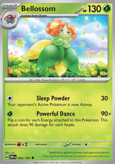 #003 Bellossom Obsidian Flames