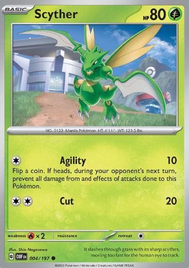 #004 Scyther Obsidian Flames