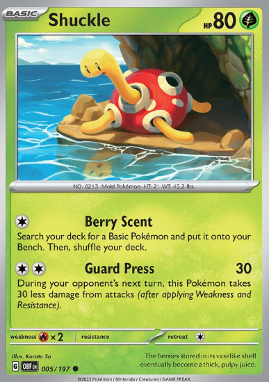 #005 Shuckle Obsidian Flames