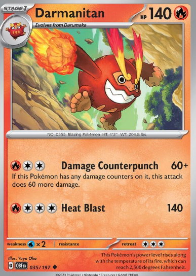 #035 Darmanitan Obsidian Flames