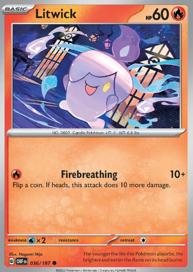 #036 Litwick Obsidian Flames