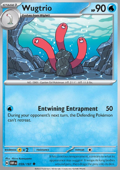 #059 Wugtrio Obsidian Flames