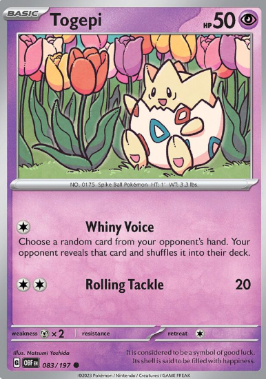 #083 Togepi Obsidian Flames