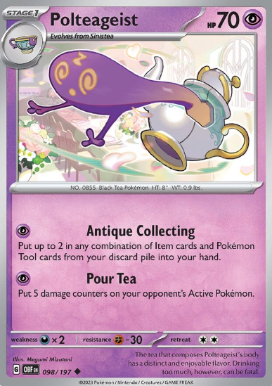 #098 Polteageist Obsidian Flames