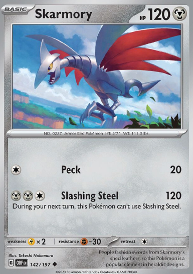#142 Skarmory Obsidian Flames