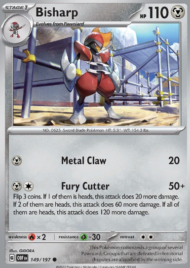 #149 Bisharp Obsidian Flames