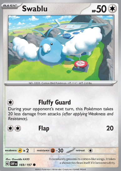 #169 Swablu Obsidian Flames