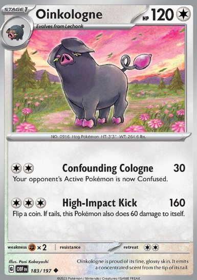 #183 Oinkologne Obsidian Flames