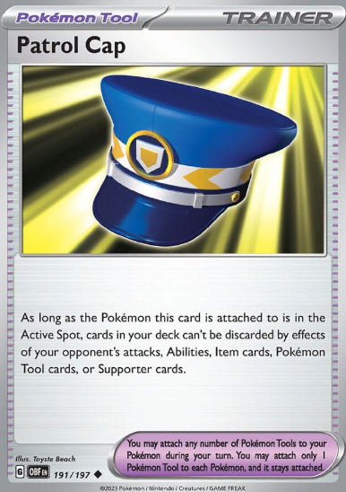 #191 Patrol Cap Obsidian Flames