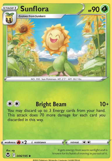 #006 Sunflora  Silver Tempest