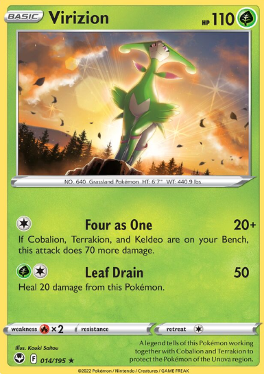 #014 Virizion  Silver Tempest