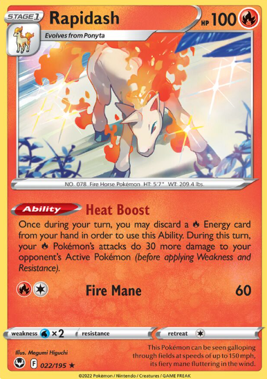 #022 Rapidash  Silver Tempest