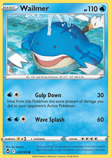 #037 Wailmer Silver Tempest