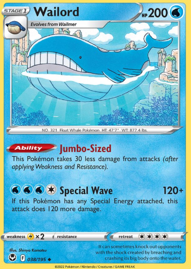 #038 Wailord Silver Tempest