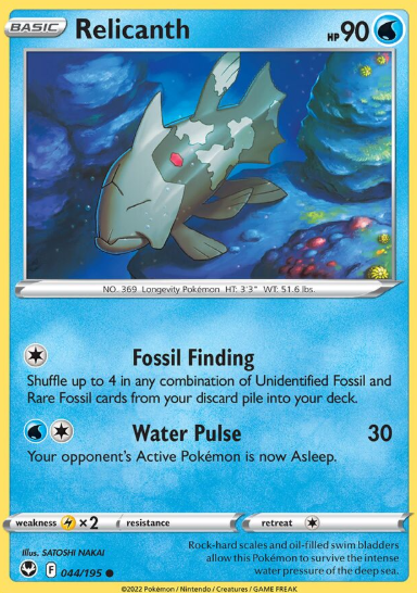 #044 Relicanth Silver Tempest