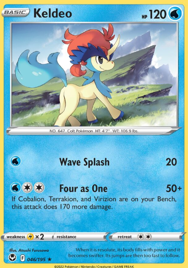 #046 Keldeo Silver Tempest