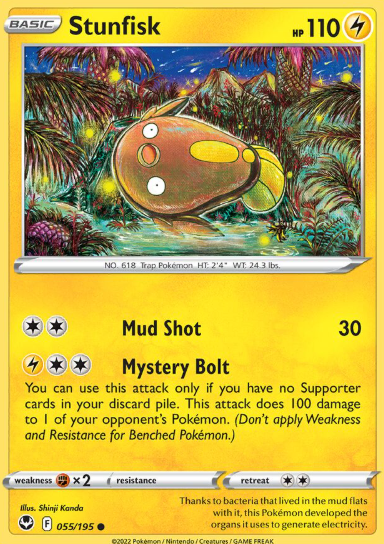 #055 Stunfisk Silver Tempest
