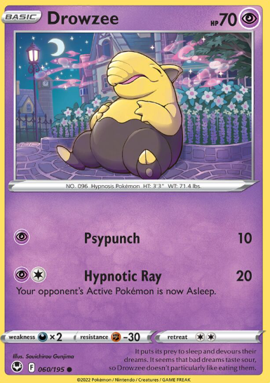 #060 Drowzee Silver Tempest