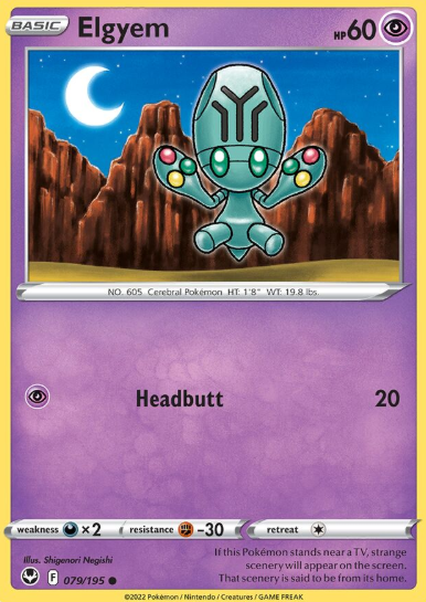 #079 Elgyem Silver Tempest