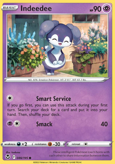 #086 Indeedee Silver Tempest