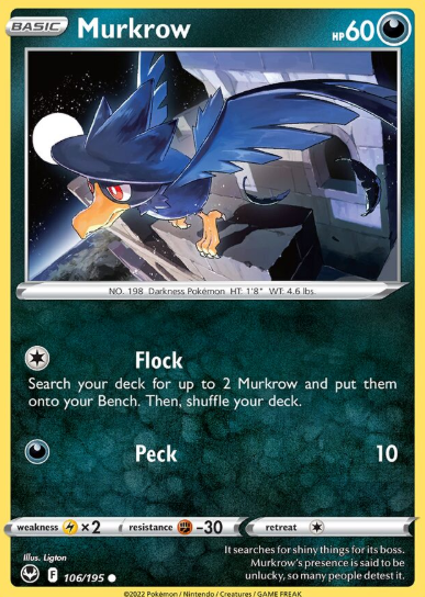 #106 Murkrow Silver Tempest