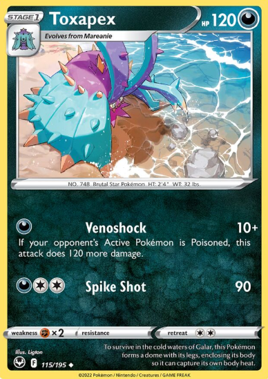 #115 Toxapex Silver Tempest