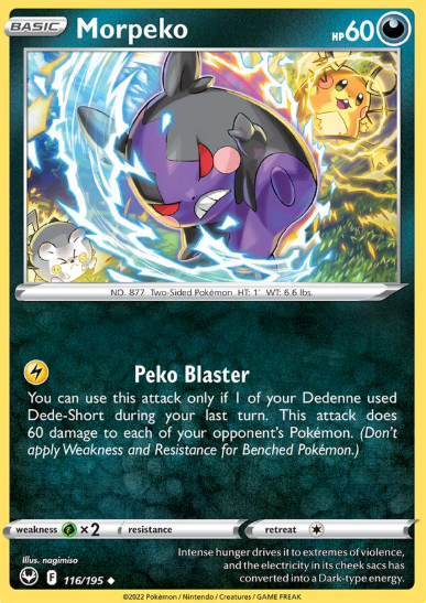 #116 Morpeko Silver Tempest