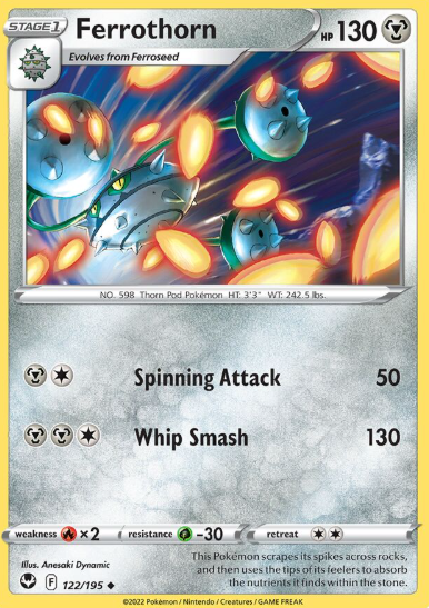 #122 Ferrothorn Silver Tempest