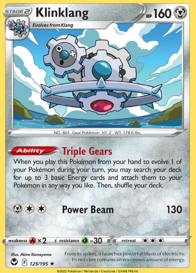#125 Klinklang Silver Tempest