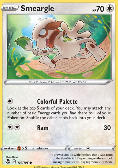 #137 Smeargle Silver Tempest