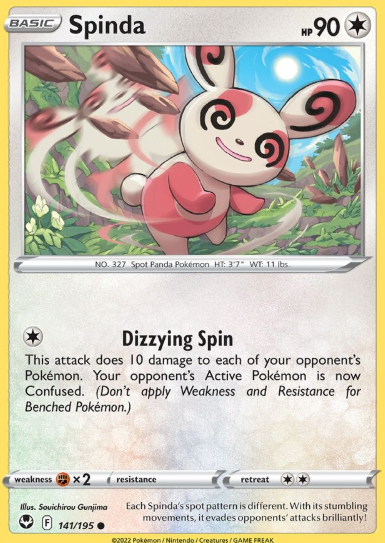 #141 Spinda Silver Tempest