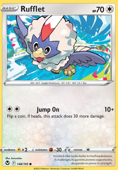 #148 Rufflet Silver Tempest