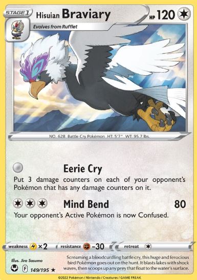#149 Hisuian Braviary  Silver Tempest