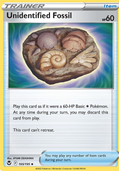 #165 Unidentified Fossil Silver Tempest