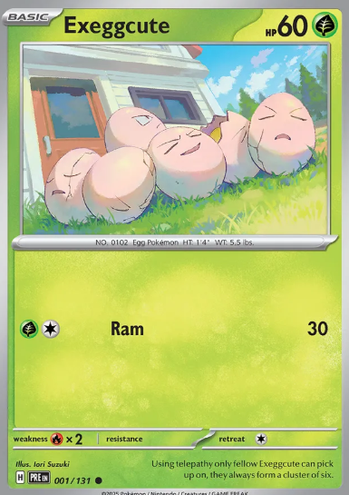 #001 Exeggcute Prismatic Evolutions