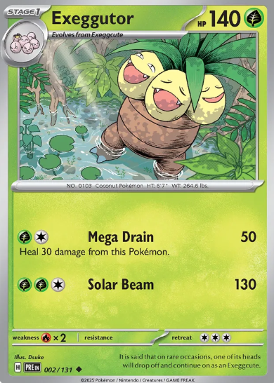 #002 Exeggutor Prismatic Evolutions