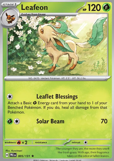#005 Leafeon Prismatic Evolutions