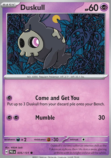 #035 Duskull Prismatic Evolutions