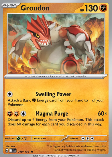 #049 Groudon Prismatic Evolutions
