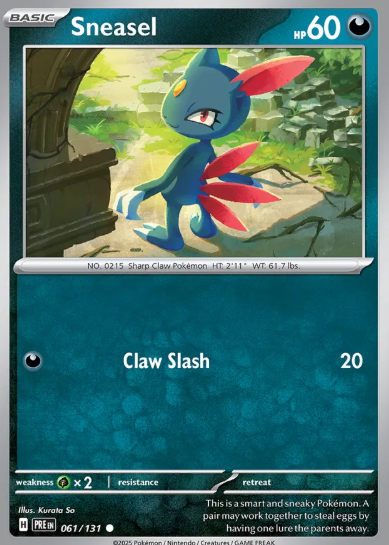 #061 Sneasel Prismatic Evolutions