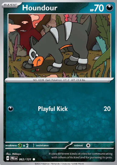#062 Houndour Prismatic Evolutions