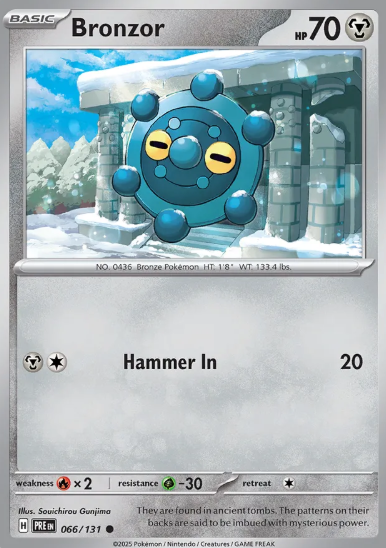 #066 Bronzor Prismatic Evolutions