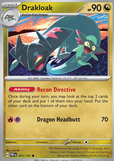 #072 Drakloak Prismatic Evolutions
