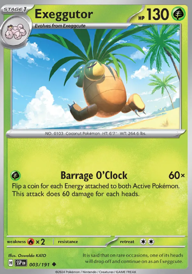 #003 Exeggutor Surging Sparks