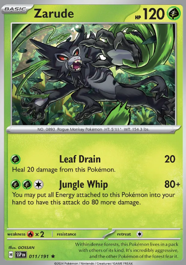 #011 Zarude Surging Sparks