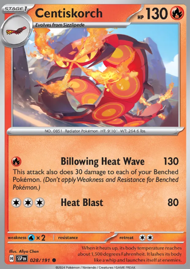 #028 Centiskorch Surging Sparks