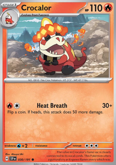 #030 Crocalor Surging Sparks