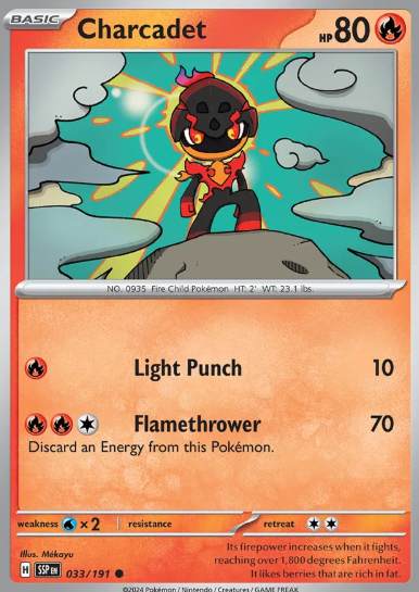 #033 Charcadet Surging Sparks